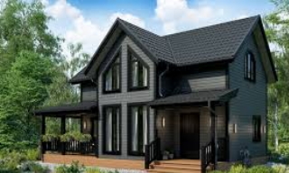 Проекты каркасных домов с террасой от 3705 рублей | Строй-Кзл