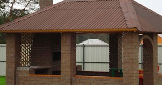 Беседка из кирпича под ключ в Кызыле цена от 3282 рублей - Строй-Кзл